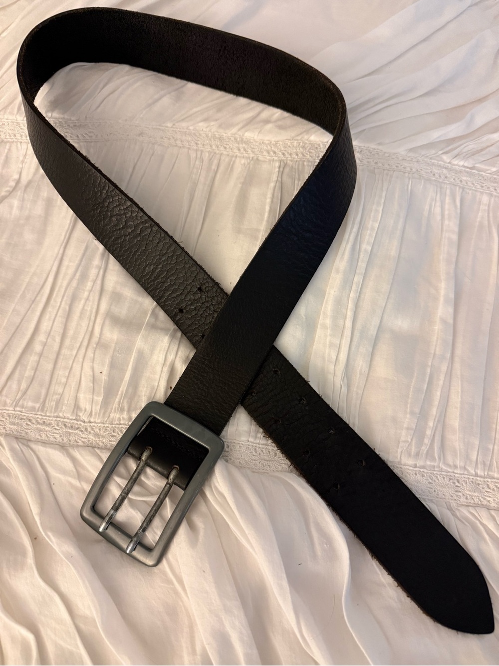 Classic Black Leather woman’s belt